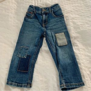3 for $30 TOMMY HILFIGER Straight Leg Patchwork Jeans Sz 2t